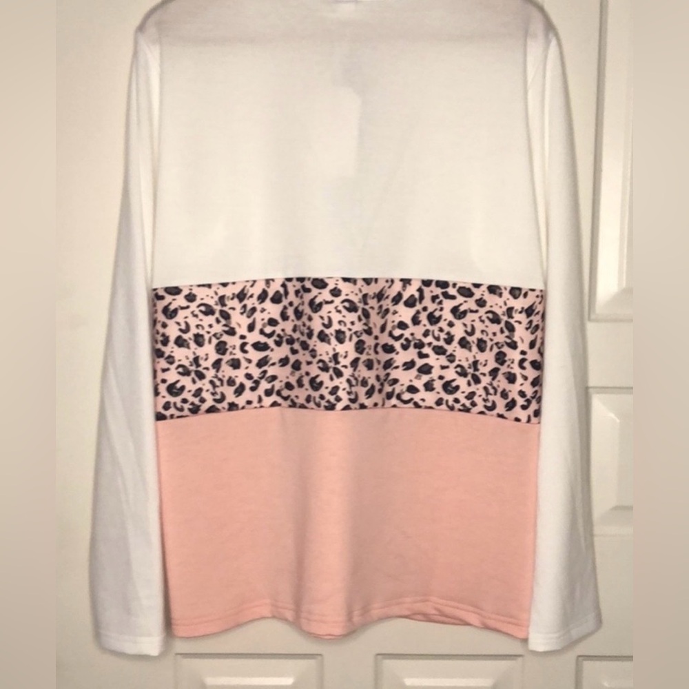 Long Sleeve Half Zip Top, size L, NWT - Picture 3 of 8